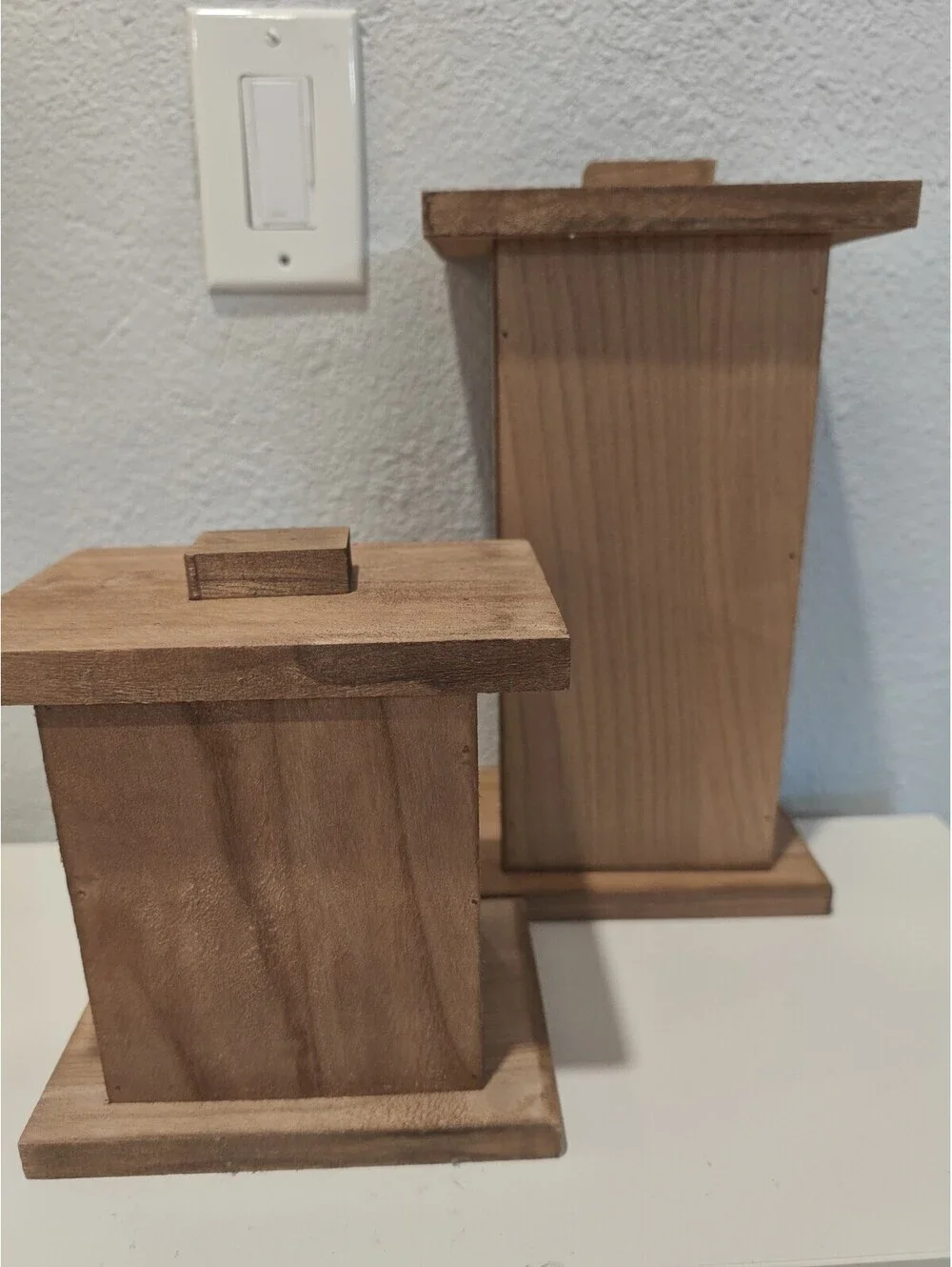 Wooden Jack-O-Lantern Lanterns Set of 2